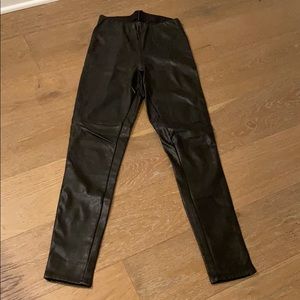 Leather leggings